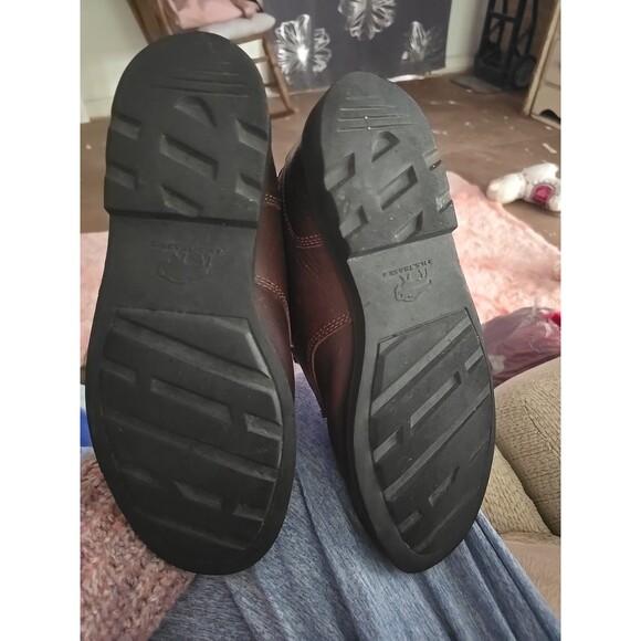 H.s TRASK Mens Ankle LACE UP Boots 10.5M Brown Leather H8501-200 HTF - Picture 6 of 7